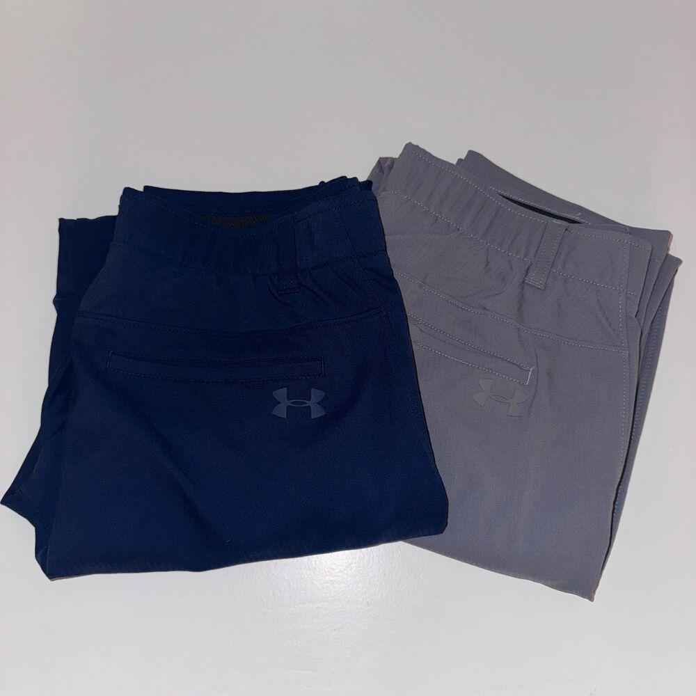 Under Armour Men's Performance Golf Pants Bundle 30x30 Navy and Gray EUC